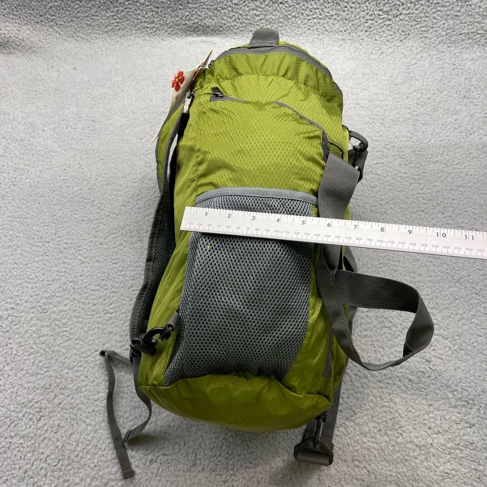 TIBAG Unisex OS Green Packable Travel Duffel‎ Backpack Lightweight Ripstop Bag